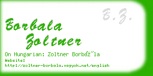 borbala zoltner business card